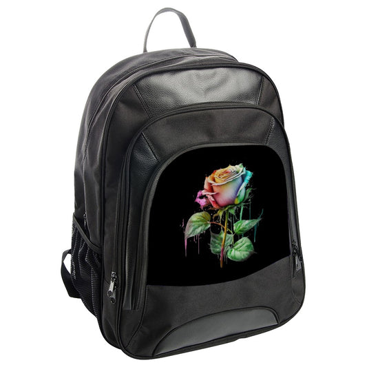 Watercolor Rose Backpack, Floral Art Backpack, Colorful Flower Backpack, Unique Backpack, Trendy Backpack, School Backpack (136 characters) - Tawshia