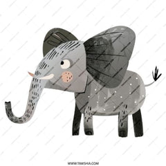 Cute Elephant Pinback Button, Baby Animal Badge, Cartoon Elephant Pin, Gift for Elephant Lovers, Zoo Animal Button, Party Favor Pin - Tawshia