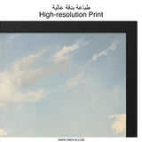 Abstract Sky Wall Art, Cloudscape Painting Print, Atmospheric Wall Decor, Dreamy Sky Art, Modern Wall Art - Tawshia