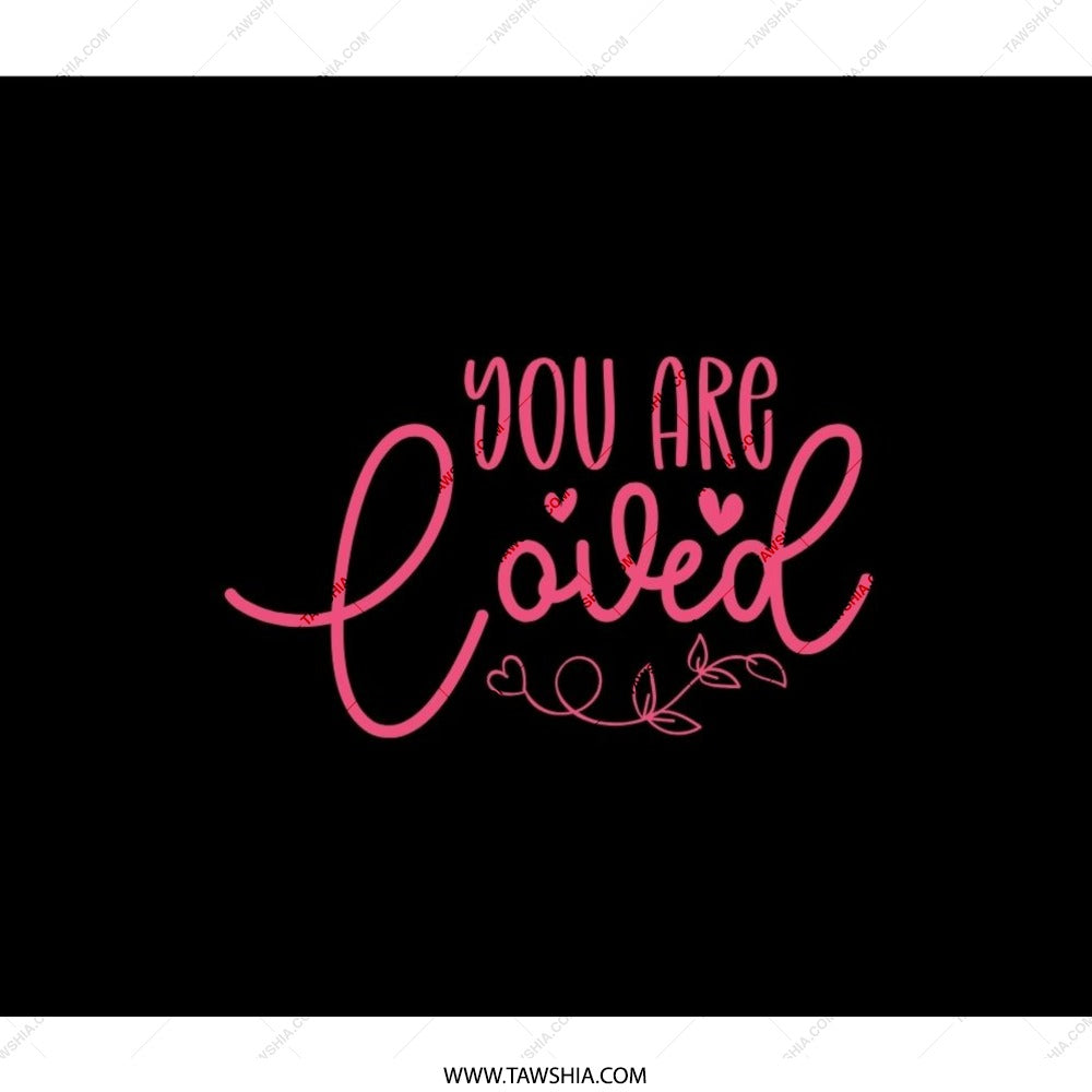 You are Loved Backpack, Pink Heart Design, Inspirational Backpack, Cute Backpack, Everyday Backpack, School Backpack, Gift for Her - Tawshia