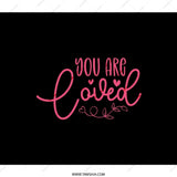 You are Loved Backpack, Pink Heart Design, Inspirational Backpack, Cute Backpack, Everyday Backpack, School Backpack, Gift for Her - Tawshia