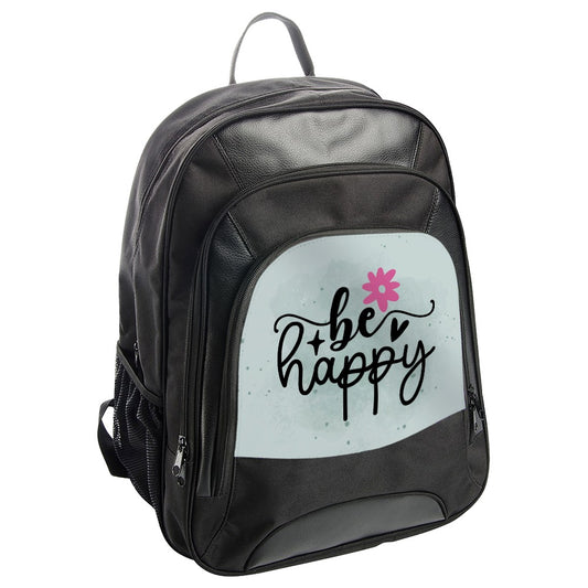 Be Happy Backpack, Floral Backpack, Motivational Backpack, School Backpack, Everyday Backpack, Flower Design Backpack (130 characters) - Tawshia