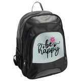 Be Happy Backpack, Floral Backpack, Motivational Backpack, School Backpack, Everyday Backpack, Flower Design Backpack (130 characters) - Tawshia