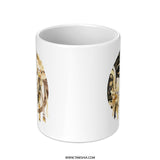Celestial Floral Mug, Dreamy Moon Coffee Mug, Bohemian Chic Gift, Unique Design Mug, Artistic Beverage Mug, Gift for Her Mug SKU: MG10004217 - Tawshia
