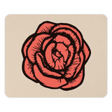 Rose Flower Mouse Pad, Floral Print, Floral Mousepad, Elegant Desk Decor, Computer Accessories, Flower Art Mousepad, Gift for Her - Tawshia