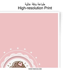 Cute Cupcake Photographic Prints, Pink Heart Art, Sweet Treat Decor, Kitchen Art, Dessert Illustration, Whimsical Print, Home Decor - Tawshia