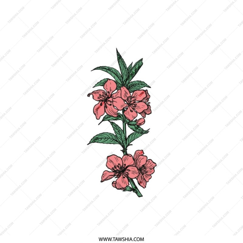 Pink Peach Blossom Pillow, Floral Throw Pillow, Botanical Cushion Cover, Spring Decor Pillow, Flower Accent Pillow, Home Decor - Tawshia