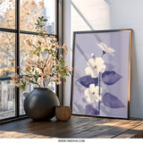 Floral Wall Art, Flower Print, Botanical Wall Decor, Floral Art Print, Floral Home Decor, Modern Wall Art, Flower Wall Art (138) - Tawshia