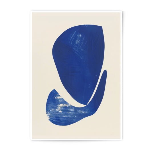 Abstract Blue Shapes Photographic Print, Minimalist Art, Modern Wall Decor, Home Decor, Unique Gift Idea, Popular Etsy Listing - Tawshia