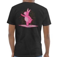 Colorful Bunny with Fireworks Graphic T-Shirt product type