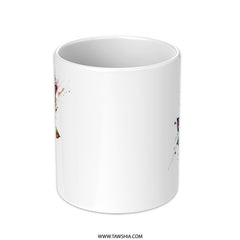 Watercolor Rainbow Rose Mug, Unique Floral Art Mug, Colorful Rose Gift Mug, Flower Coffee Cup, Artistic Rose Design Tea Mug, Rainbow Rose - Tawshia