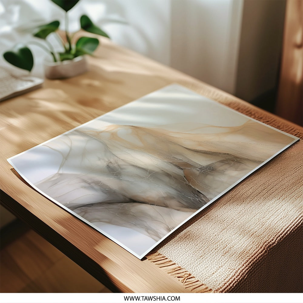 Abstract Photographic Print, Beige and Gray, Modern Wall Art, Neutral Tones, Home Decor, Unique Gift, Minimalist Art, Ready to Frame - Tawshia
