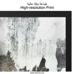 Abstract Wall Art, Black and White Art, Gold Accent Decor, Modern Art Print, Contemporary Art, Stylish Home Decor - Tawshia