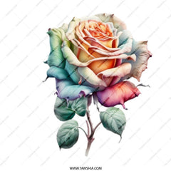 Rose Mug, Floral Mug, Watercolor Rose, Colorful Rose, Flower Mug, Botanical Mug, Gift Mug, Tea Mug, Coffee Mug, Artistic Mug - Tawshia