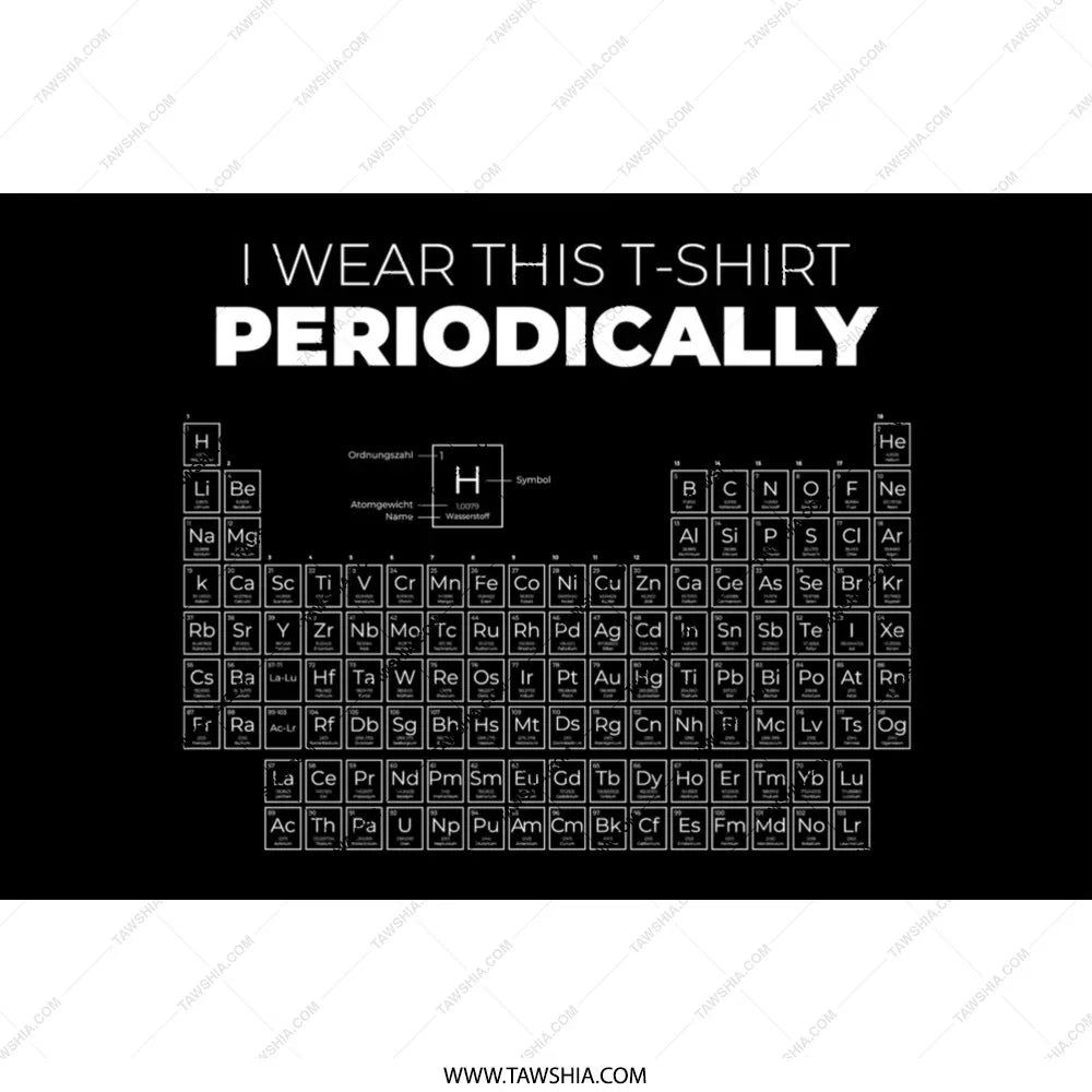 Periodic Table Graphic Humor T-Shirt product