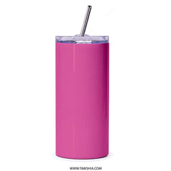 Insulated Pink Travel Tumbler with Straw product type