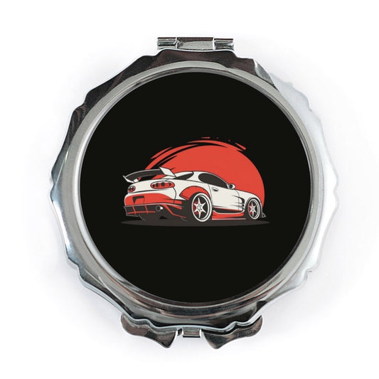 JDM Pocket Mirror, Japanese Car Gift, Supra Fan Present, Cool Car, Car Enthusiast Accessory, Auto Lover Portable Mirror - Tawshia