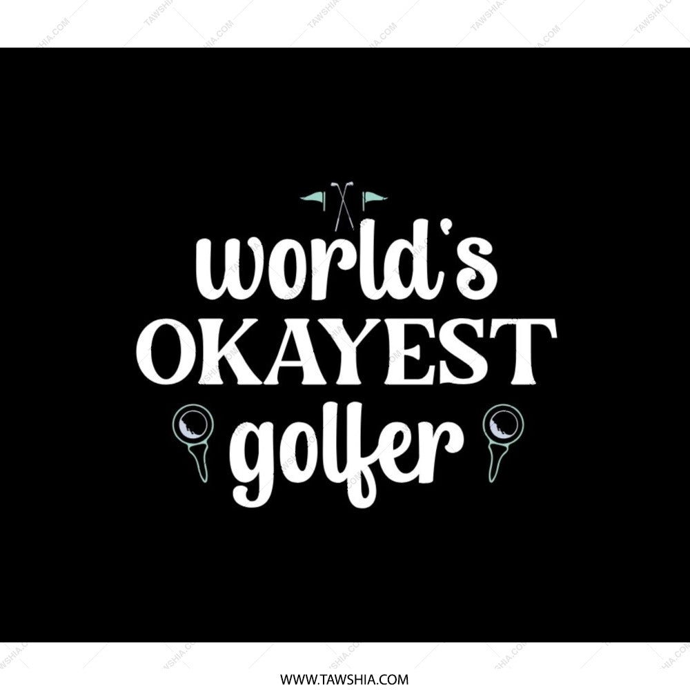 World's Okayest Golfer Backpack, Funny Golfing Gift for Golf Players, Golf Sport Backpack, Golf Lovers Backpack - Tawshia