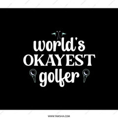 World's Okayest Golfer Backpack, Funny Golfing Gift for Golf Players, Golf Sport Backpack, Golf Lovers Backpack - Tawshia