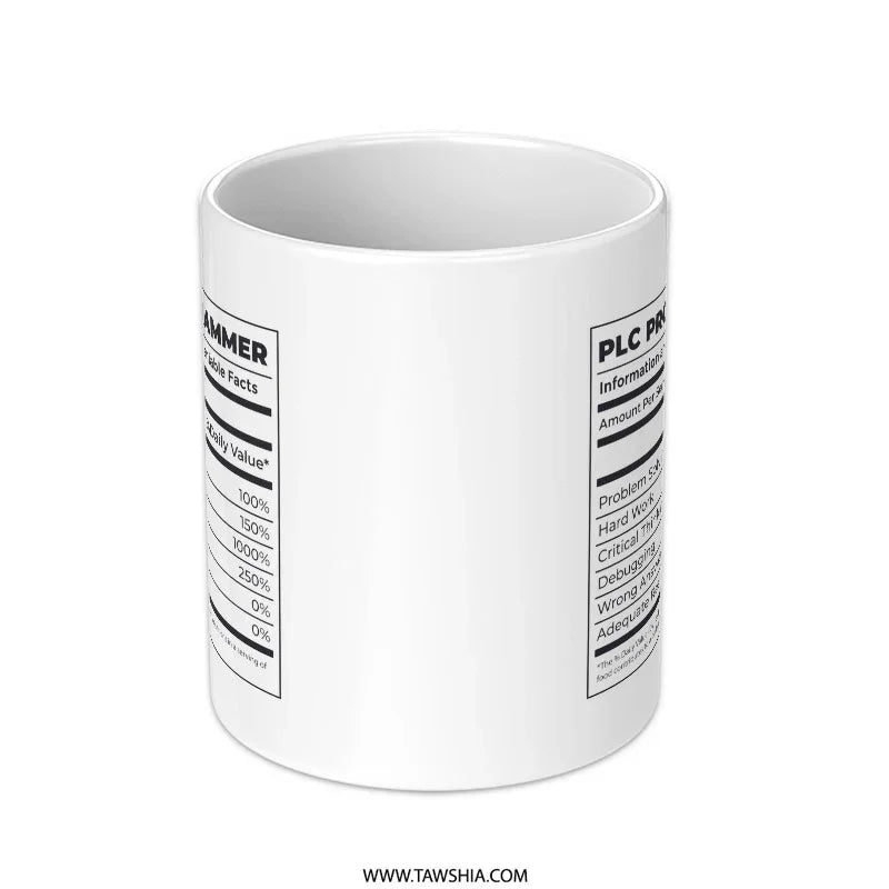 Information Printed White Mug Funny Drinkware product