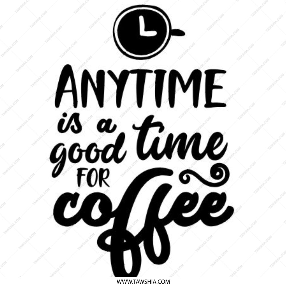 Coffee Lover Pinback Button, Anytime Is Coffee Time Button, Caffeine Addict Pin, Gift For Barista, Funny Coffee Button - Tawshia