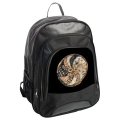 Floral Backpack, Patchwork Art Bag, Stylish Backpack, Unique Backpack, Everyday Backpack, Floral Art Gift, Circle Art Backpack - Tawshia