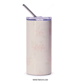 Floral Tumbler, Cookie Flower Tumbler, Baked Good Tumbler, Cherry Blossom Tumbler, Pretty Tumbler, Gift Tumbler, Heart Tumbler, Valentines - Tawshia