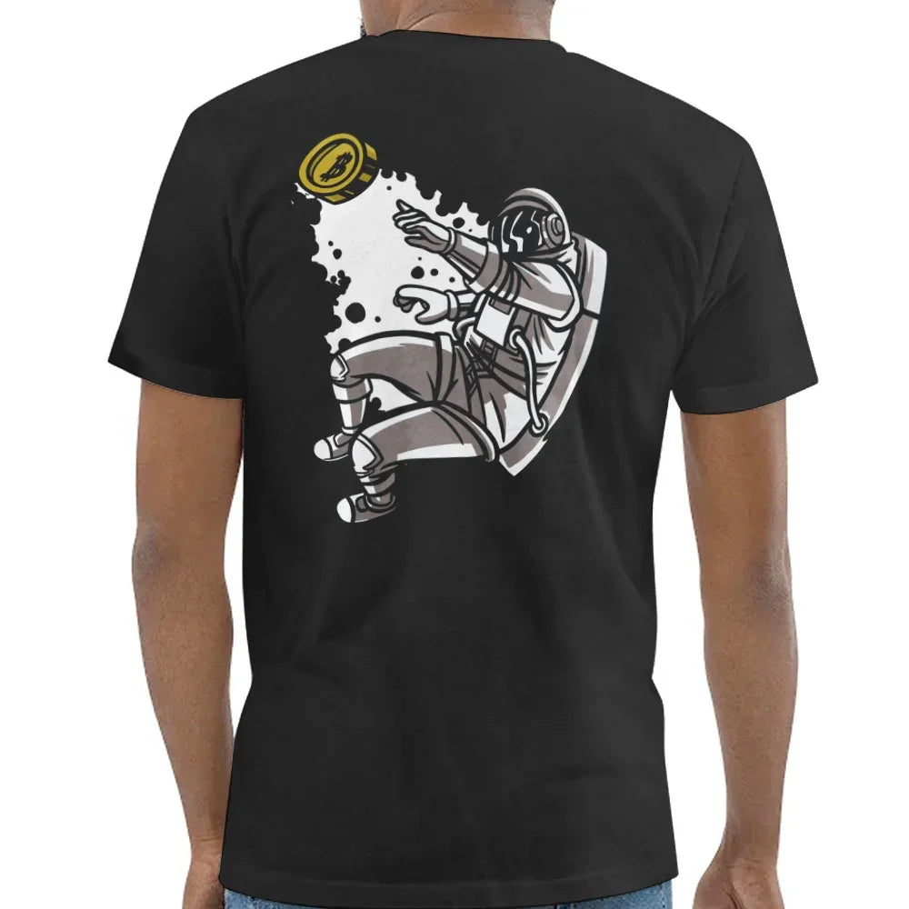 Astronaut Catching Flying Disc Graphic TShirt product