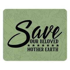 Earth Day MousePad, Save Our Planet, Green Floral Mouse Pad, Beloved Earth Mousepad, Environmental Mousepad, Mother Earth Mousepad - Tawshia