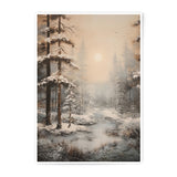 Winter Forest Photographic Prints, Snowy Trees, Nature Wall Decor, Landscape Art Print, Winter Wonderland, Serene Home Decor - Tawshia