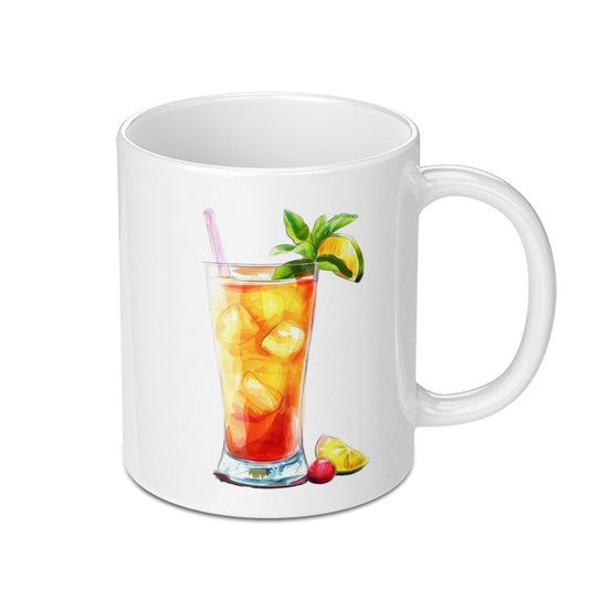Cocktail Mug, Summer Drink Mug, Iced Tea Mug, Refreshing Drink Mug, Beverage Cup, Party Mug, Cute Coffee Mug, Unique Mugs - Tawshia