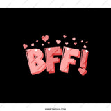 BFF Backpack, Best Friends Forever, Cute Heart Backpack, Friendship Backpack, Gift for Friend, Trendy Backpack, Cool Backpack - Tawshia