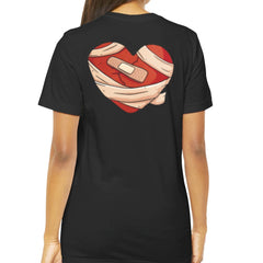 Heart Bandage Graphic Design on a Casual Shirt product type