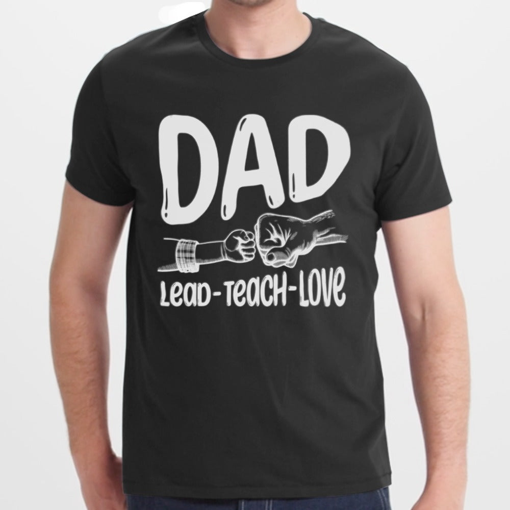 Dad Lead Teach Love Graphic T-Shirt product type