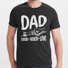Dad Lead Teach Love Graphic T-Shirt product type