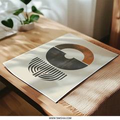 Abstract Photographic Print, Geometric Art Print, Modern Wall Decor, Minimalist Print, Home Decor Art, Circle and Lines Photo Print - Tawshia