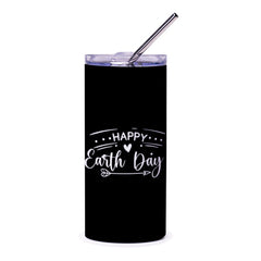 Happy Earth Day Tumbler, Earth Day Gifts, Travel Tumbler, Eco Friendly Gift, Reusable Tumbler, Earth Day Tumbler with Straw - Tawshia