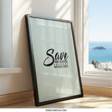 Save Our Beloved Mother Earth Wall Art, Environmental Awareness, Earth Day Decor, Eco Friendly Gift, Nature Lover Present, Save Earth Poster - Tawshia