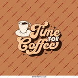 Time for Coffee Pocket Mirror, Retro Coffee Lover Gift, Cute Pocket Mirror for Her, Travel Mirror, Pocket Makeup Mirror, Trendy Mirror - Tawshia