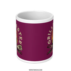 Grillmaster barbeque design white mug product