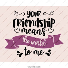 Friendship Mouse Pad, Best Friend Gift, Desk Accessories, Cute Office Decor, Appreciation Present, Friend Thank You Gift - Tawshia