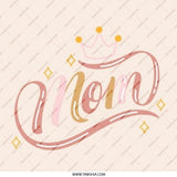 Mom Crown Pinback Button, Cute Mom Gift, Mothers Day Gift, Trendy Pin Button, Gift For Mom, Mother Daughter, Mom Accessories - Tawshia