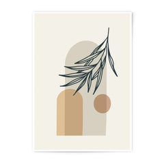 Minimalist Leaf Photographic Print, Botanical Wall Art, Modern Home Decor, Abstract Art Print, Nature Illustration, Neutral Tones Art - Tawshia