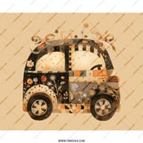 Floral Car MousePad, Unique Desk Decor, Cute Car Art, Car Lover Gift, Artistic Office Accessory, Fun Mouse Pad, Aesthetic Workstation - Tawshia