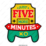 Just Five More Minutes Mug, Funny Gamer Gift, Video Game Lover Present, Gaming Addict Coffee Cup, Gift for Teens, Gift for Son - Tawshia