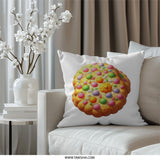 Colorful Cookie Pillow, Sweet Treat Pillow, Fun Throw Pillow, Decorative Cookie Cushion, Unique Gift Idea Pillow - Tawshia