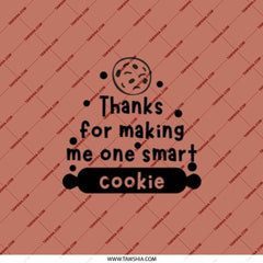 Thanks For Making Me One Smart Cookie Pocket Mirror, Gift, Compact Mirror, Unique Gift Idea, Present, Cute Mirror, Pocket Mirror - Tawshia