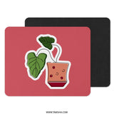 Potted Plant Mouse Pad, Cute Desk Accessory, Home Office Decor, Plant Lover Gift, Modern Mousepad, Office Gift Idea, Stylish Desk Mat - Tawshia