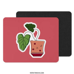 Potted Plant Mouse Pad, Cute Desk Accessory, Home Office Decor, Plant Lover Gift, Modern Mousepad, Office Gift Idea, Stylish Desk Mat - Tawshia
