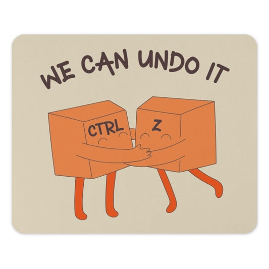 Ctrl Z Mouse Pad, We Can Undo It, Computer Humor Gift, Programmer Gift, Funny Office Decor, Coding Gift, Geeky Gift, Desk Accessories - Tawshia